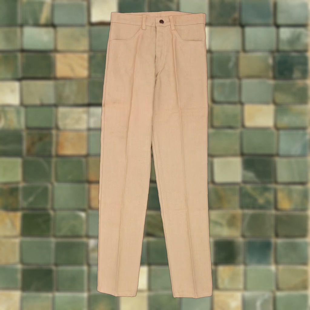Levi's VINTAGE Levi's 60s NOS Pants Men’s VTG 1960s Nuvos Beige Tapered Sz 29x32 60s Trousers Size US 29 - 1 Thumbnail