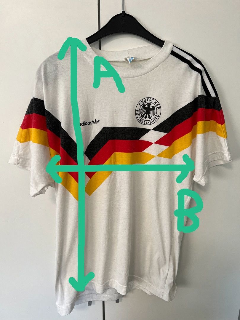 Adidas GERMANY 1988-90 TRAINING HOME SHIRT FOOTBALL SOCCER JERSEY Size US M / EU 48-50 / 2 - 2 Thumbnail