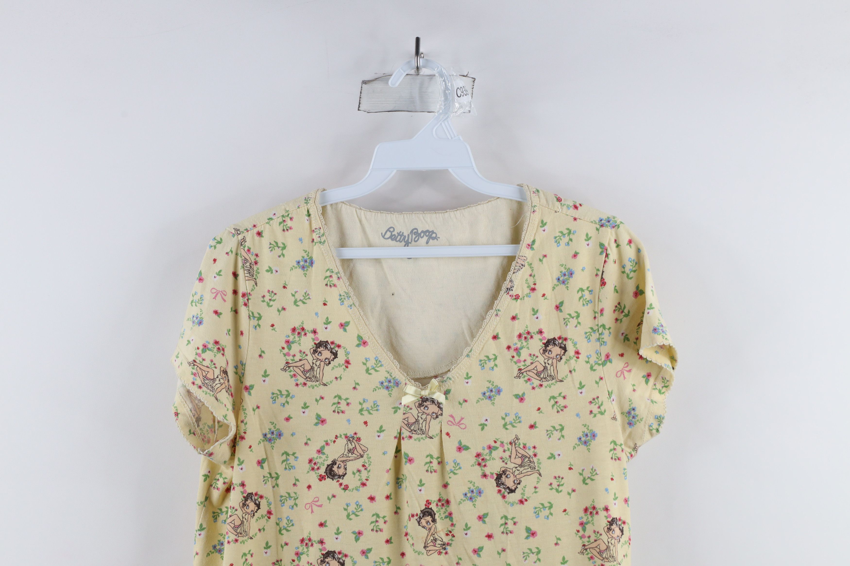 Vintage Vintage Betty Boop Womens Medium Flower Heart All Over Print Size M / US 6-8 / IT 42-44 - 2 Thumbnail