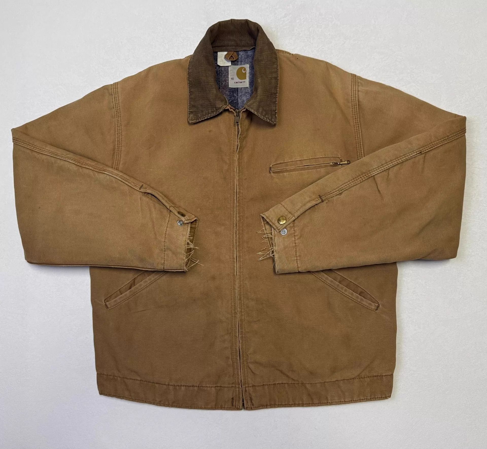 Carhartt Vintage Carhartt 6BLJ 85 Detroit Jacket Brown 40 Size US M / EU 48-50 / 2 - 1 Thumbnail