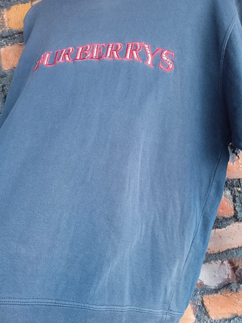 Burberry Vintage Sunfaded Burberrys Sweatshirt Size US M / EU 48-50 / 2 - 5 Thumbnail