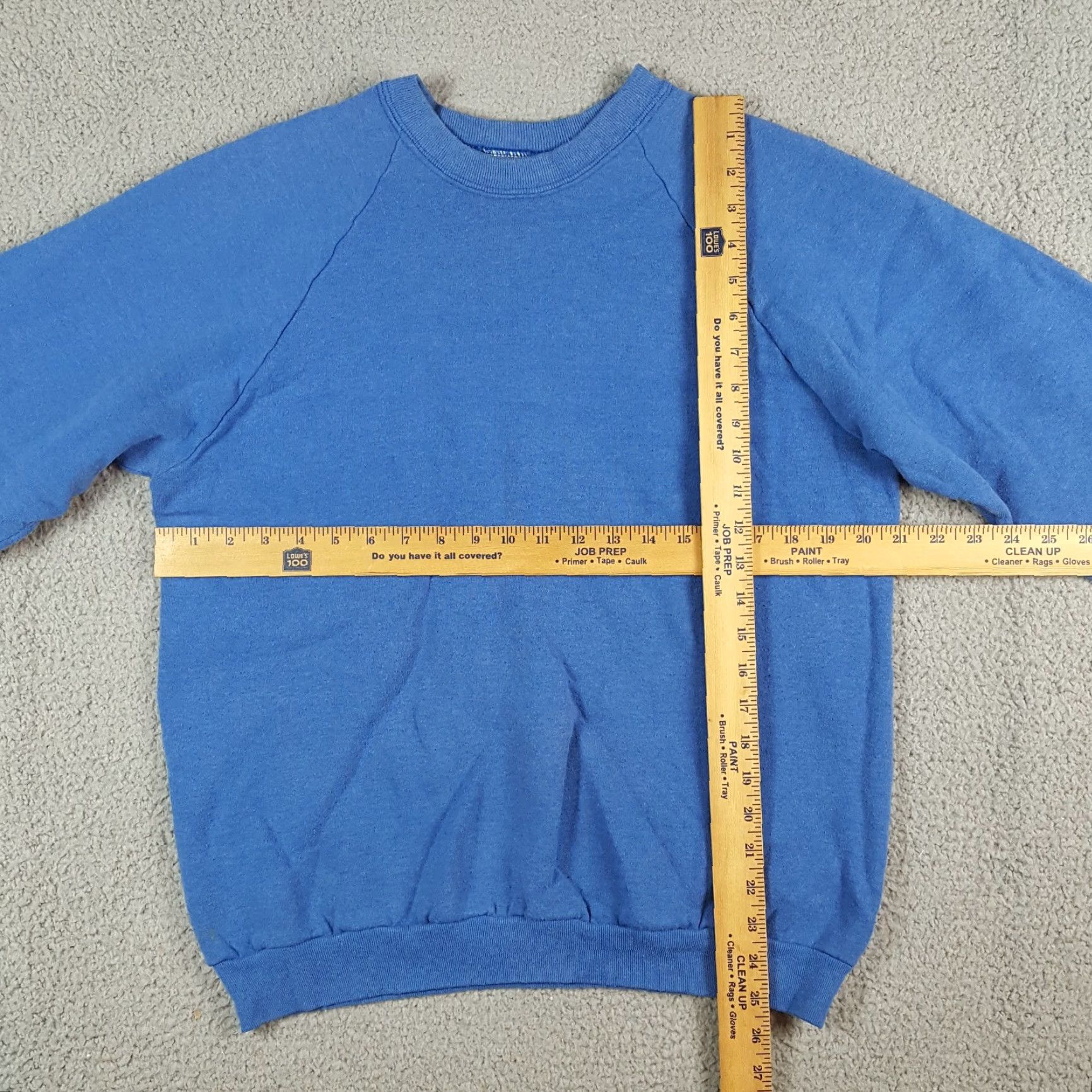 Fruit Of The Loom VINTAGE Fruit of the Loom Sweatshirt Raglan Sleeve Size L Blue Crewneck 90s Skater Pullover Size US L / EU 52-54 / 3 - 6 Thumbnail