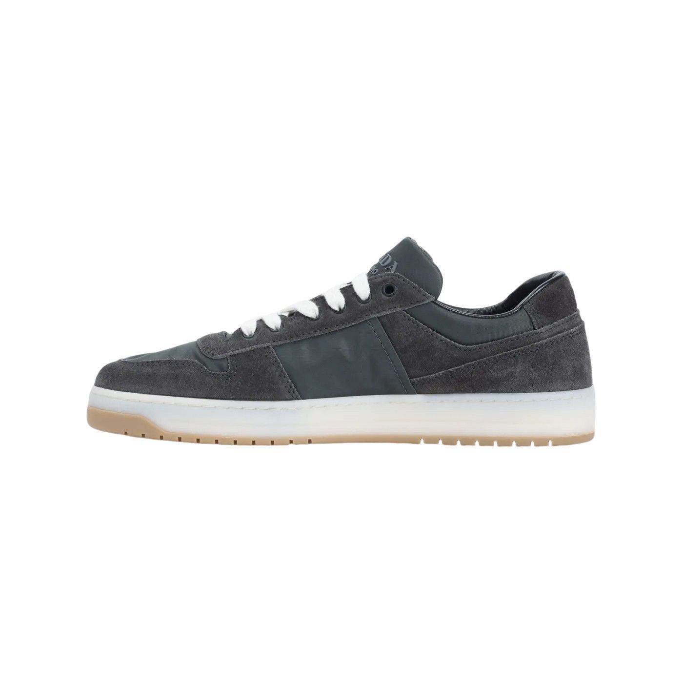 Prada PRADA Downtown Hematite Gray Suede Sneakers New And Authenti Size US 12 / EU 45 - 2 Thumbnail