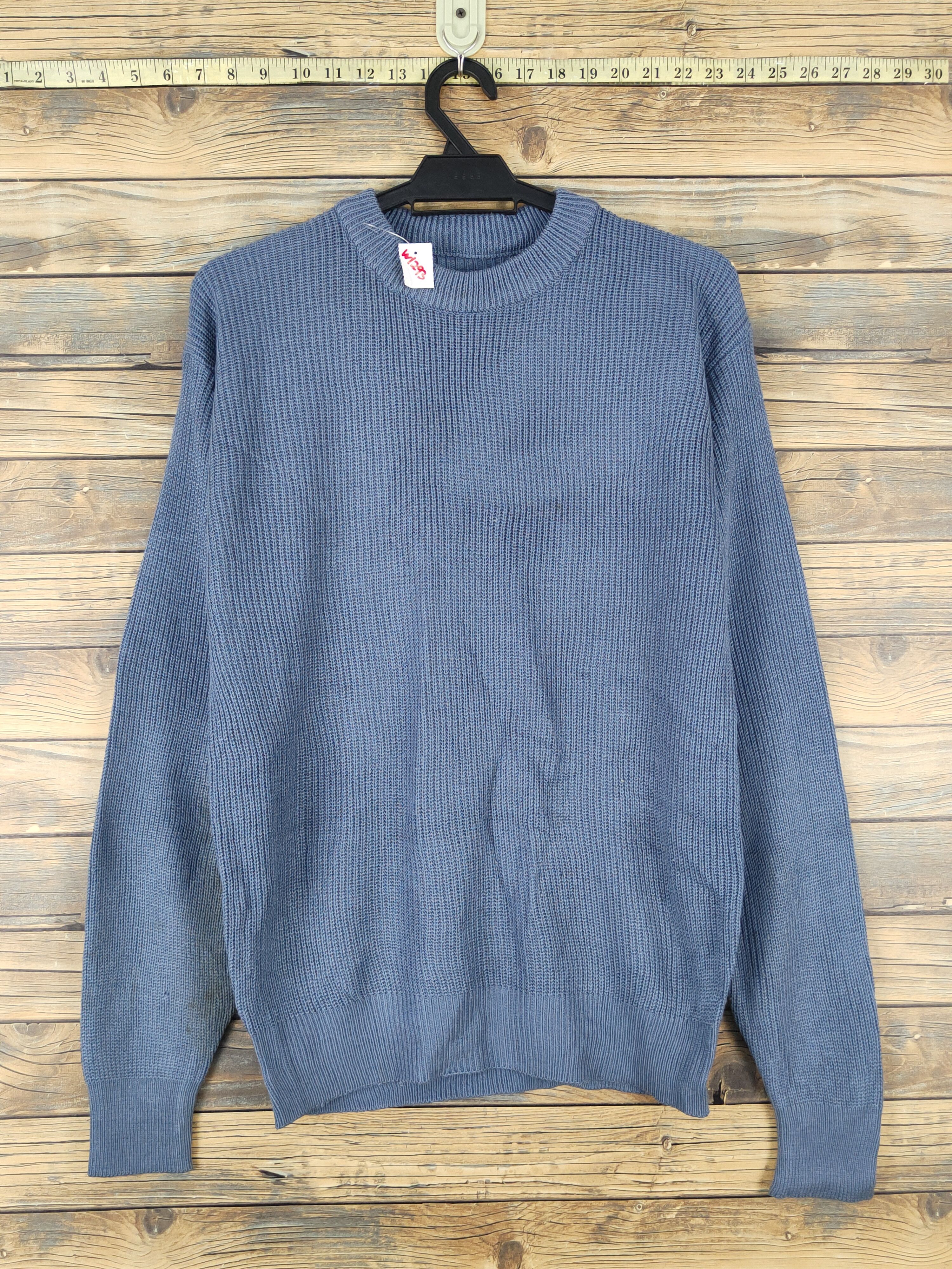 Homespun Knitwear × Japanese Brand × Vintage Japanese Brand Blue Knitwear Sweatshirts #W1293 Size S / US 4 / IT 40 - 1 Thumbnail