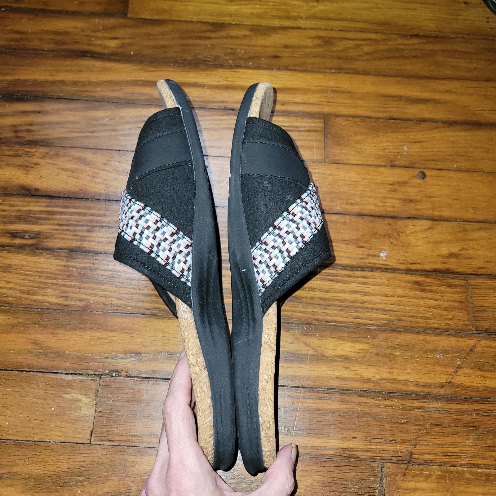 & Other Stories Spenco Slides Sandals Black Cork Insoles 11 Comfort Size US 11 / IT 41 - 8 Thumbnail