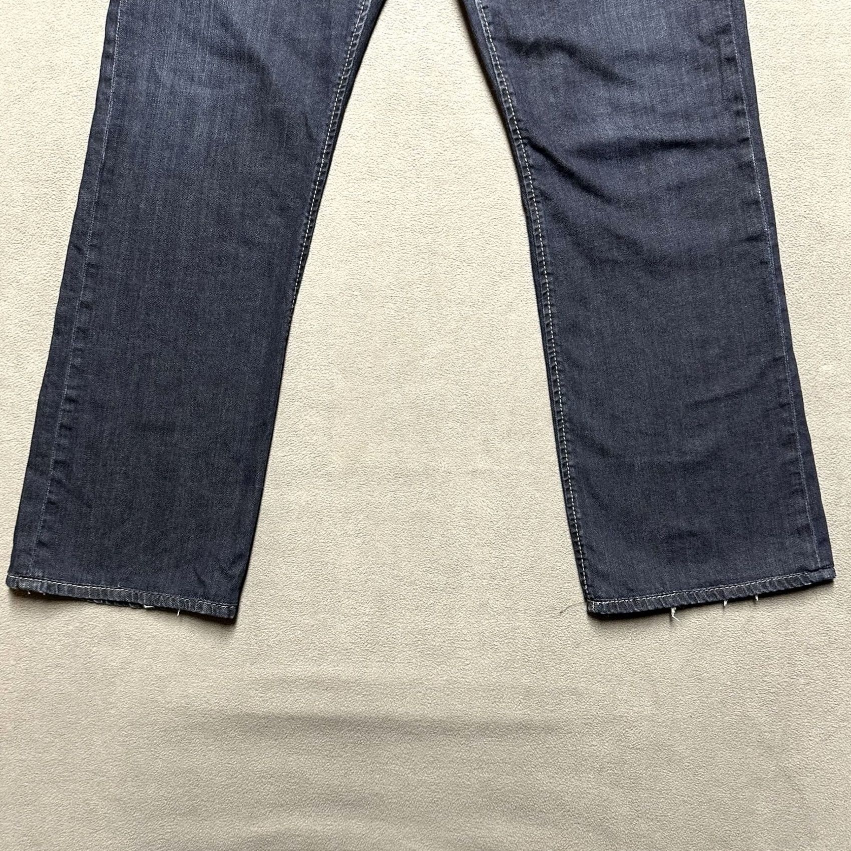 Vintage Buckle BKE Carter Jeans Mens 33R 34x29 Blue Denim Bootcut Dark Wash GUC Size US 33 - 5 Thumbnail