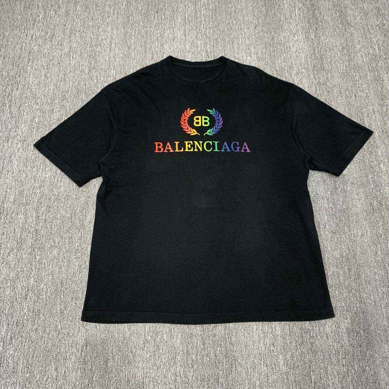 Balenciaga Balenciaga Rainbow Wheat Short Sleeve T-shirt Size US M / EU 48-50 / 2 - 1 Thumbnail
