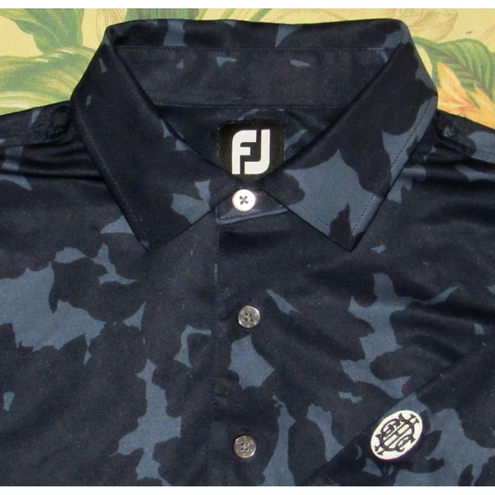 Footjoy FOOTJOY Blue Polo Shirt Short Sleeve Druid Hills Golf Club Medium EXColor Blue Mens Polo Size US M / EU 48-50 / 2 - 2 Thumbnail