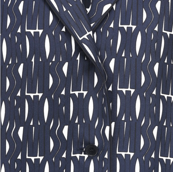 Dior o1w1db11225 451V88 Short-Sleeved Shirt in Navy Blue/White Size XS / US 0-2 / IT 36-38 - 3 Thumbnail