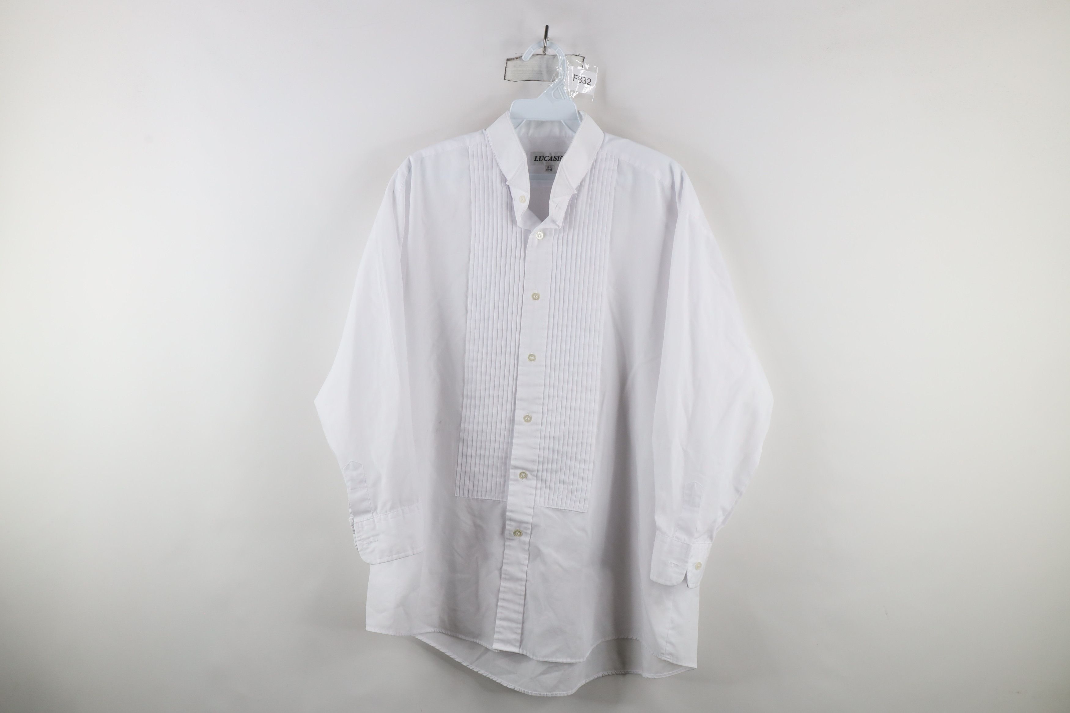 Vintage Vintage 90s Streetwear Ruffled Tuxedo Prom Button Shirt Size US M / EU 48-50 / 2 - 1 Thumbnail