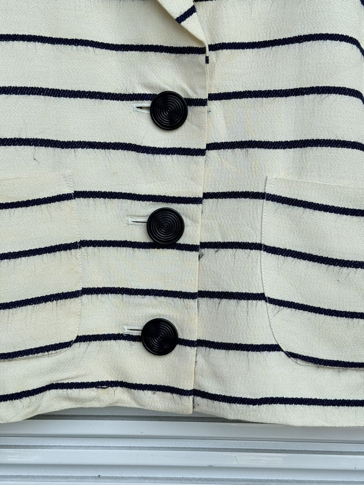Yves Saint Laurent Yves Saint Laurent YSL Striped Blazer Size M / US 6-8 / IT 42-44 - 5 Thumbnail