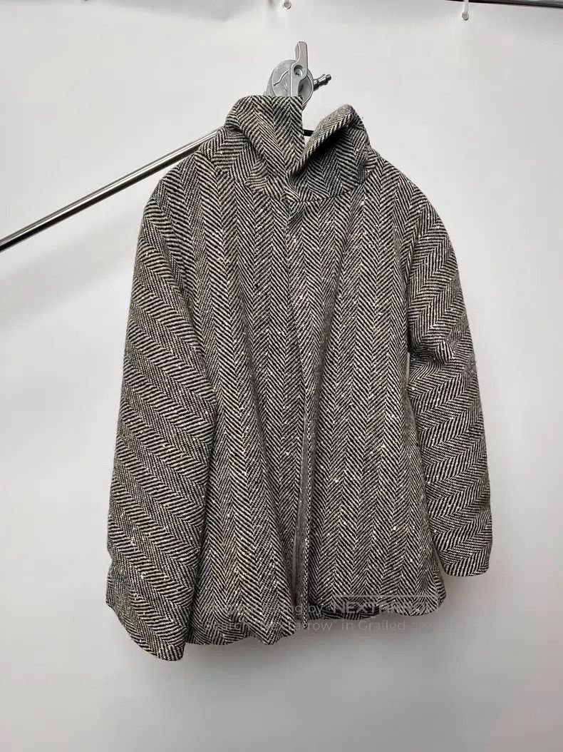 Yohji Yamamoto YOHJI YAMAMOTO Wool Stand Collar Multicolor Cloak Coat Size US XL / EU 56 / 4 - 2 Thumbnail