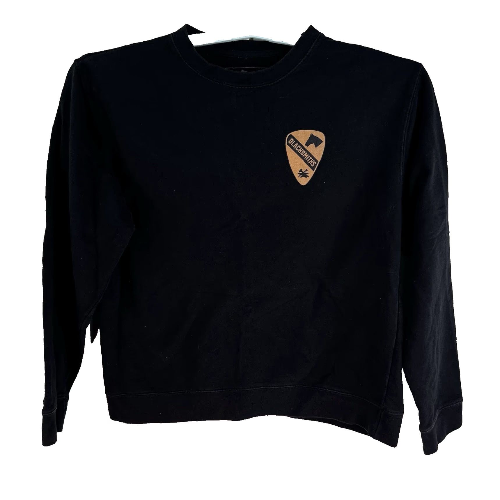 Vintage Blacksmiths 215th BSB Sweatshirt Mens Size M Black Graphic 2 Sided AM Trigger Size US M / EU 48-50 / 2 - 2 Thumbnail