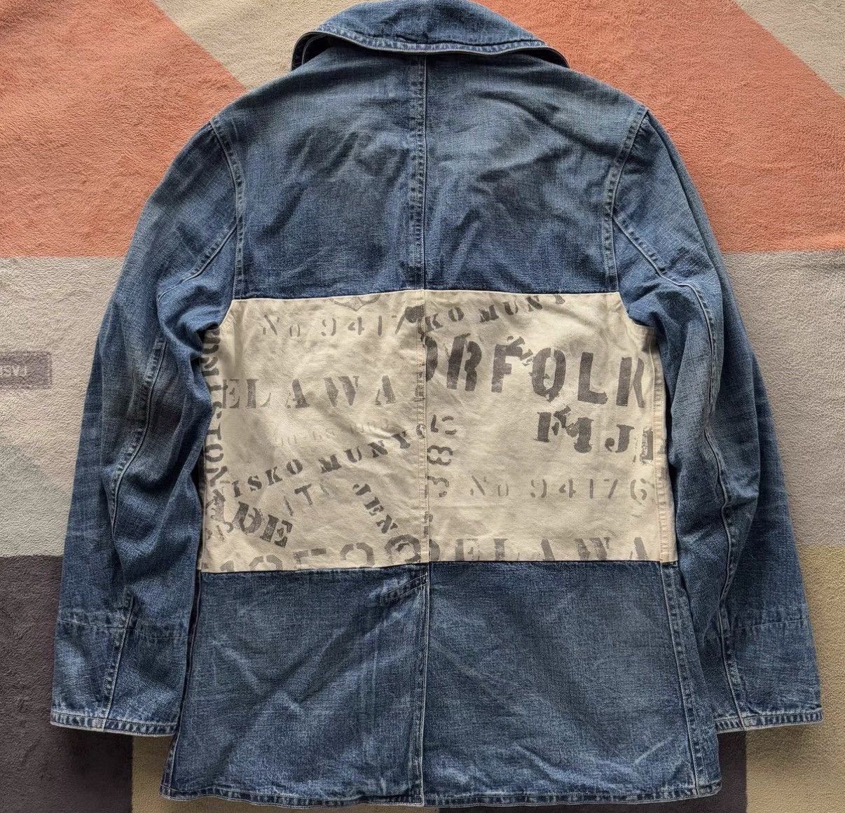 RRL Ralph Lauren RRL Ralph Lauren Double RL Denim Canvas 740 Navy Peacoat K22 Size US S / EU 44-46 / 1 - 3 Thumbnail