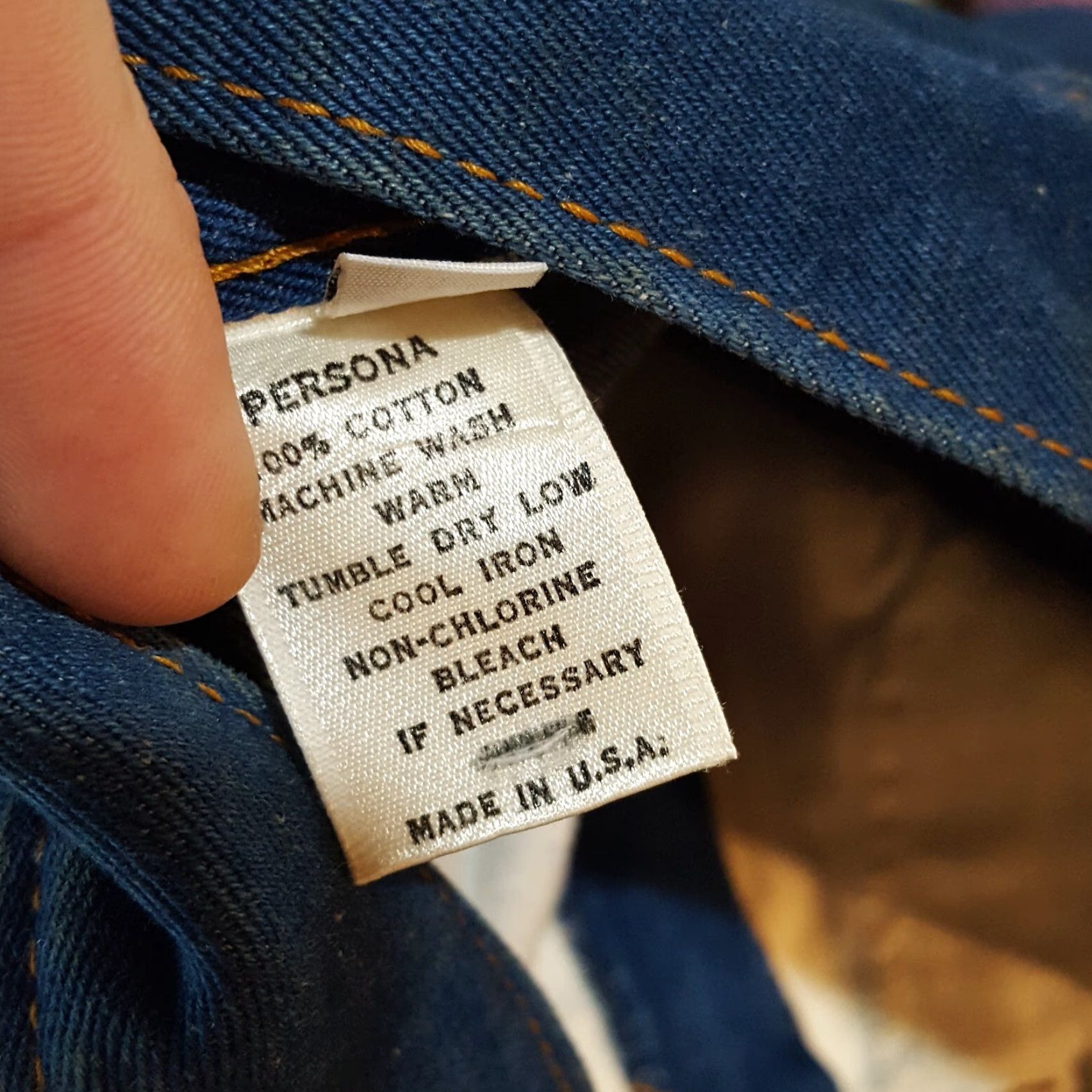 Vintage VINTAGE Persona Women's Jeans Tapered High Waist Relaxed Fit 80s Denim Blue Pants Size 8 Size 30" / US 8 / IT 44 - 7 Thumbnail