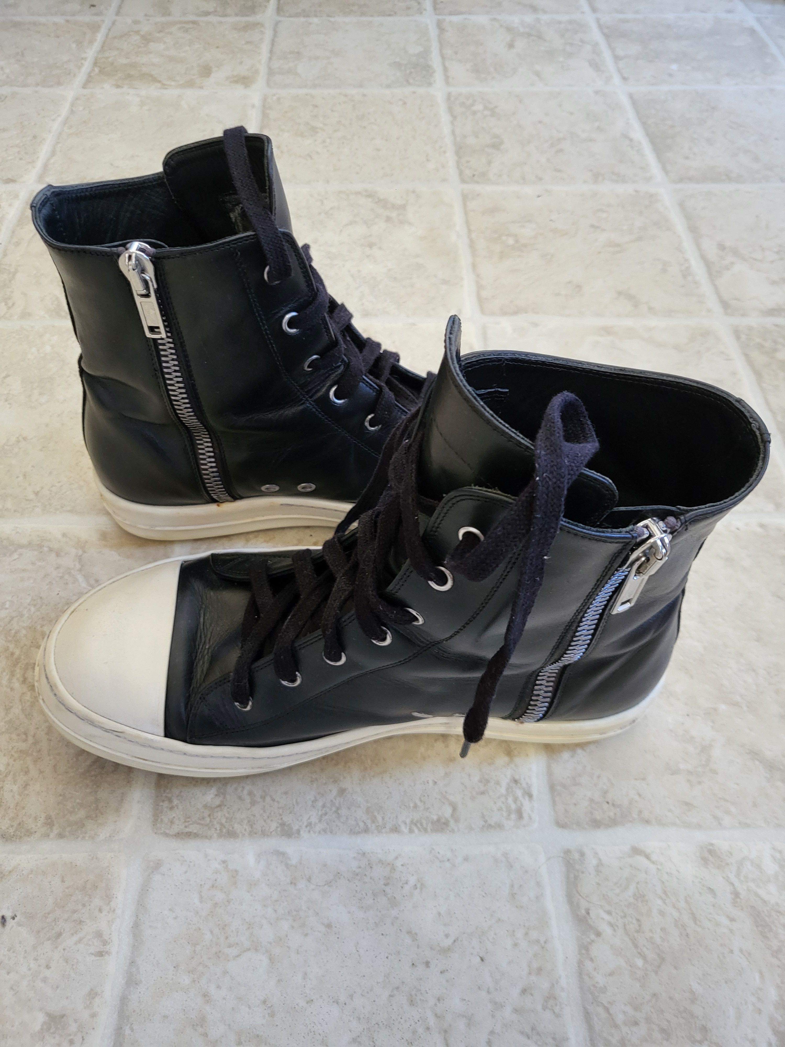 Rick Owens Rick Owens Mainline Hi-Top Ramones Size US 9 / EU 42 - 2 Thumbnail