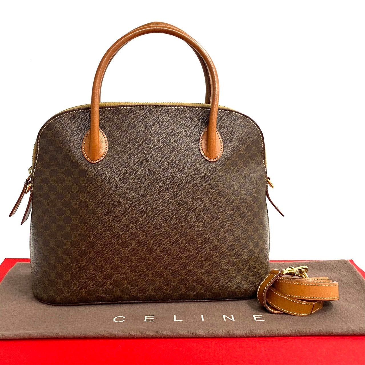 Celine Celine Handbag Brown Leather Size ONE SIZE - 1 Thumbnail