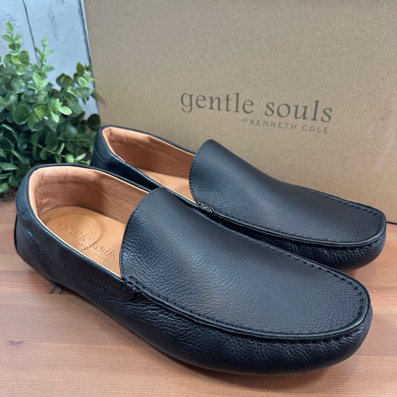 Gentle Souls Gentle Souls by Kenneth Cole Nyle Black Driver Loafers Size US 9.5 / EU 42-43 - 2 Thumbnail