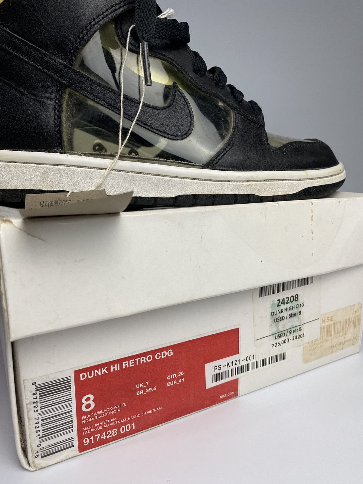 Comme des Garcons × Nike Comme des garcons x Dunk High Retro "Clear" Size 8us Size US 8 / EU 41 - 8 Thumbnail