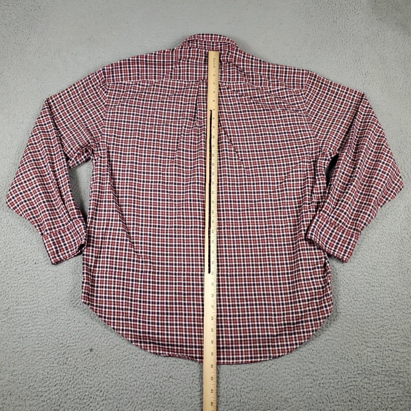 Nautica Nautica Shirt Mens Size Large Red Plaid Button-Up Long Sleeve Size US L / EU 52-54 / 3 - 4 Thumbnail