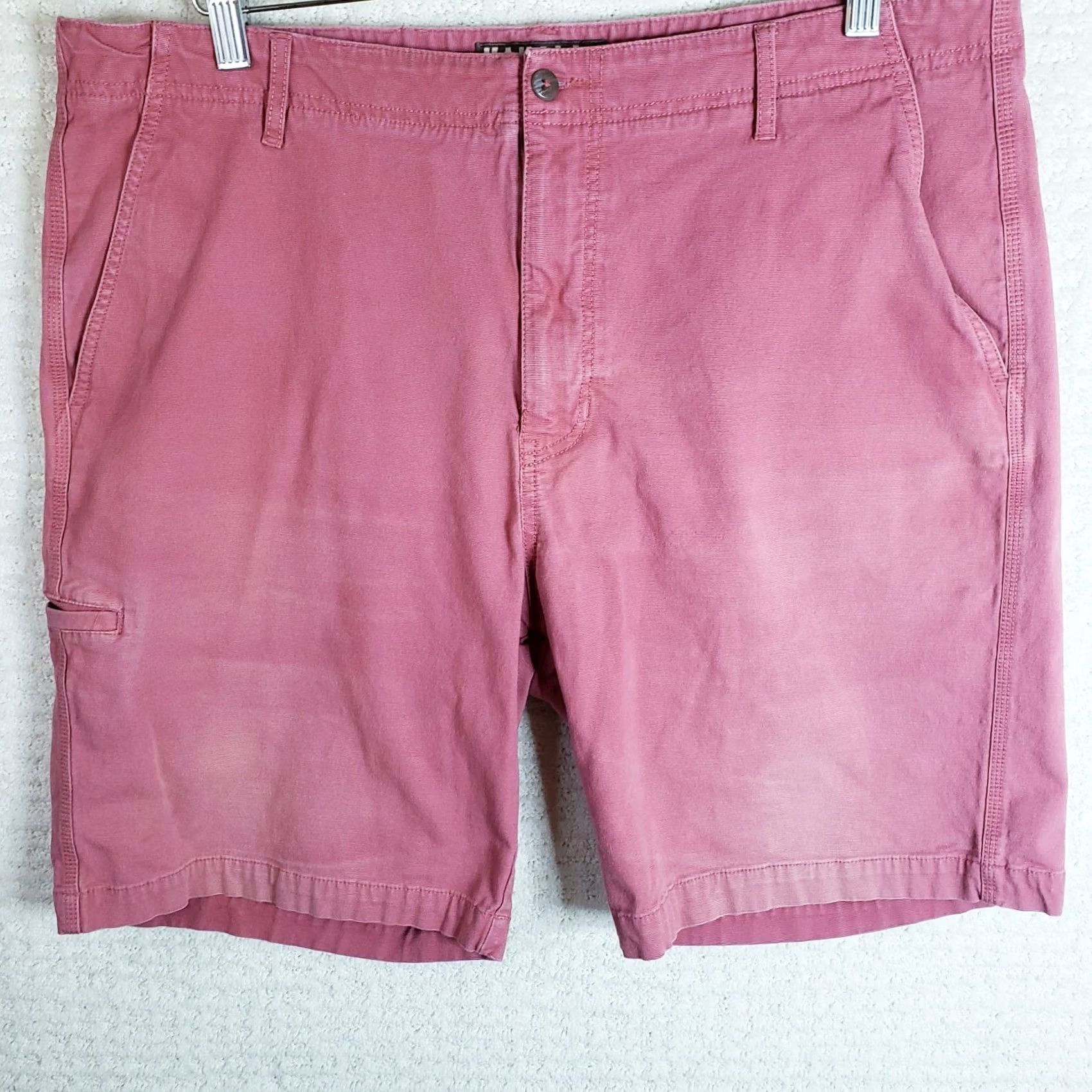 Pinko Kahala Mens Shorts Dark Pink Cotton Spandex Casual - Coastal Comfort Size US 38 / EU 54 - 2 Thumbnail