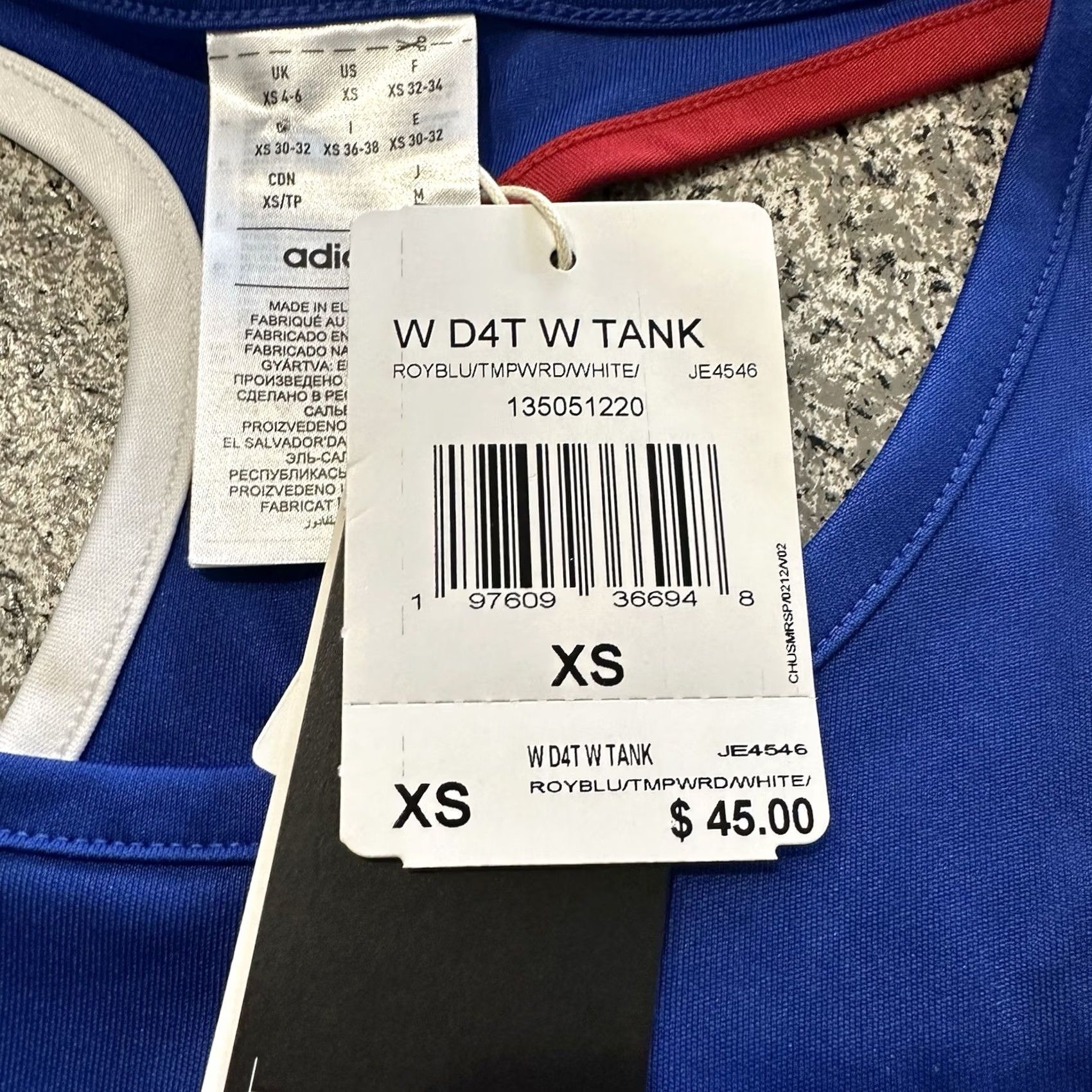 Adidas Adidas Tank Women XS Blue Sleeveless Shirt Kansas Jayhawks Running Tank Top Size XS / US 0-2 / IT 36-38 - 5 Thumbnail