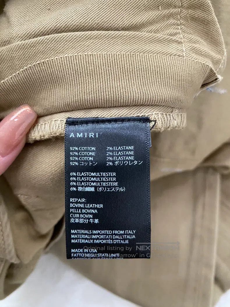 Amiri Amiri Size 30 Khaki patchwork MX1 jeans Size US 30 / EU 46 - 4 Thumbnail