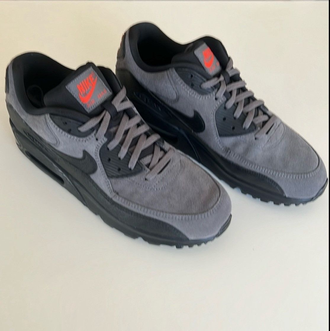 Nike nike air max 90 grey suede Size US 10.5 / EU 43-44 - 1 Thumbnail