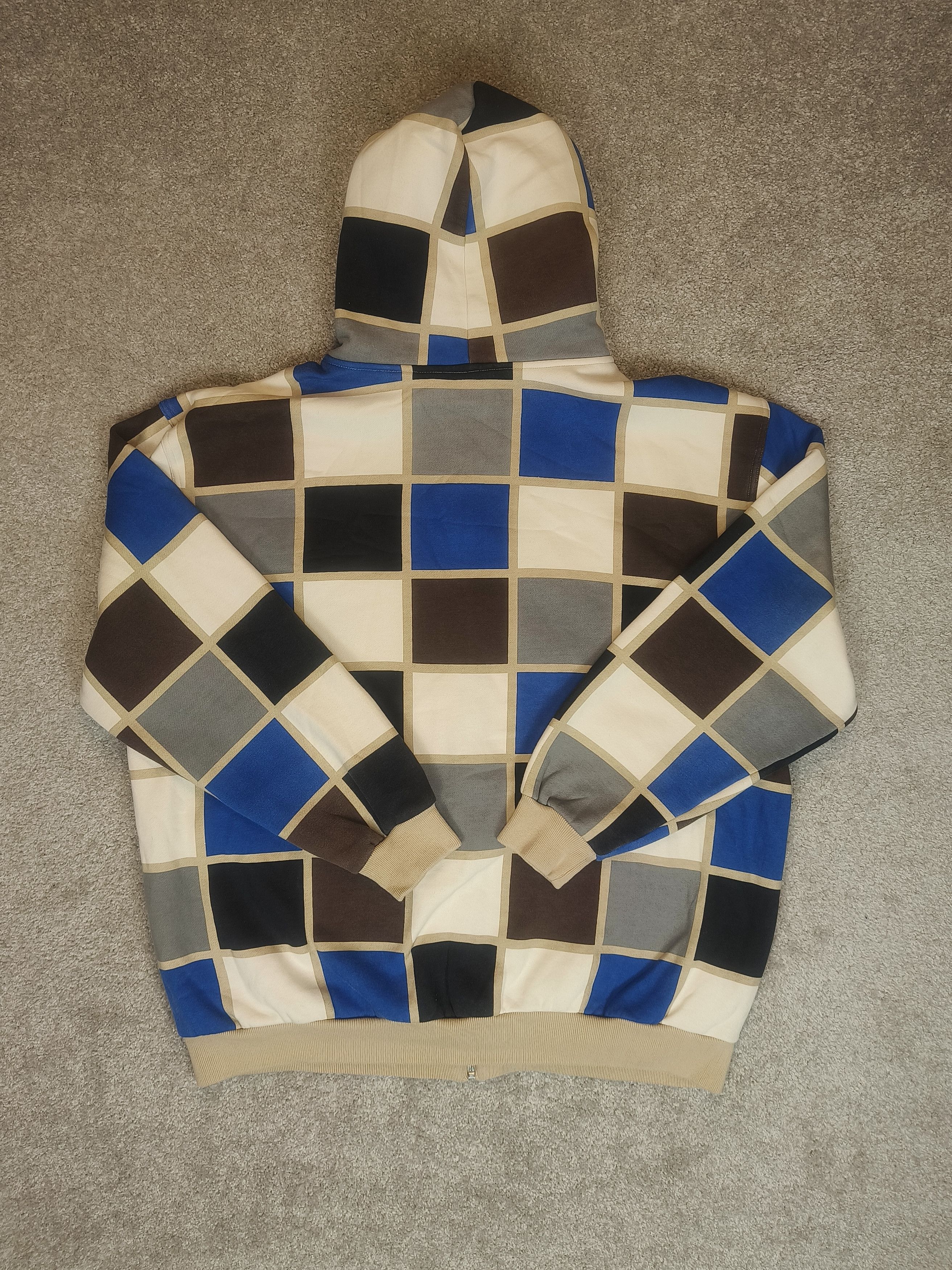 Karl Kani Karl Kani Colorblock Checker Full Zip Hip Hop Hoodie Size US XXL / EU 58 / 5 - 6 Thumbnail