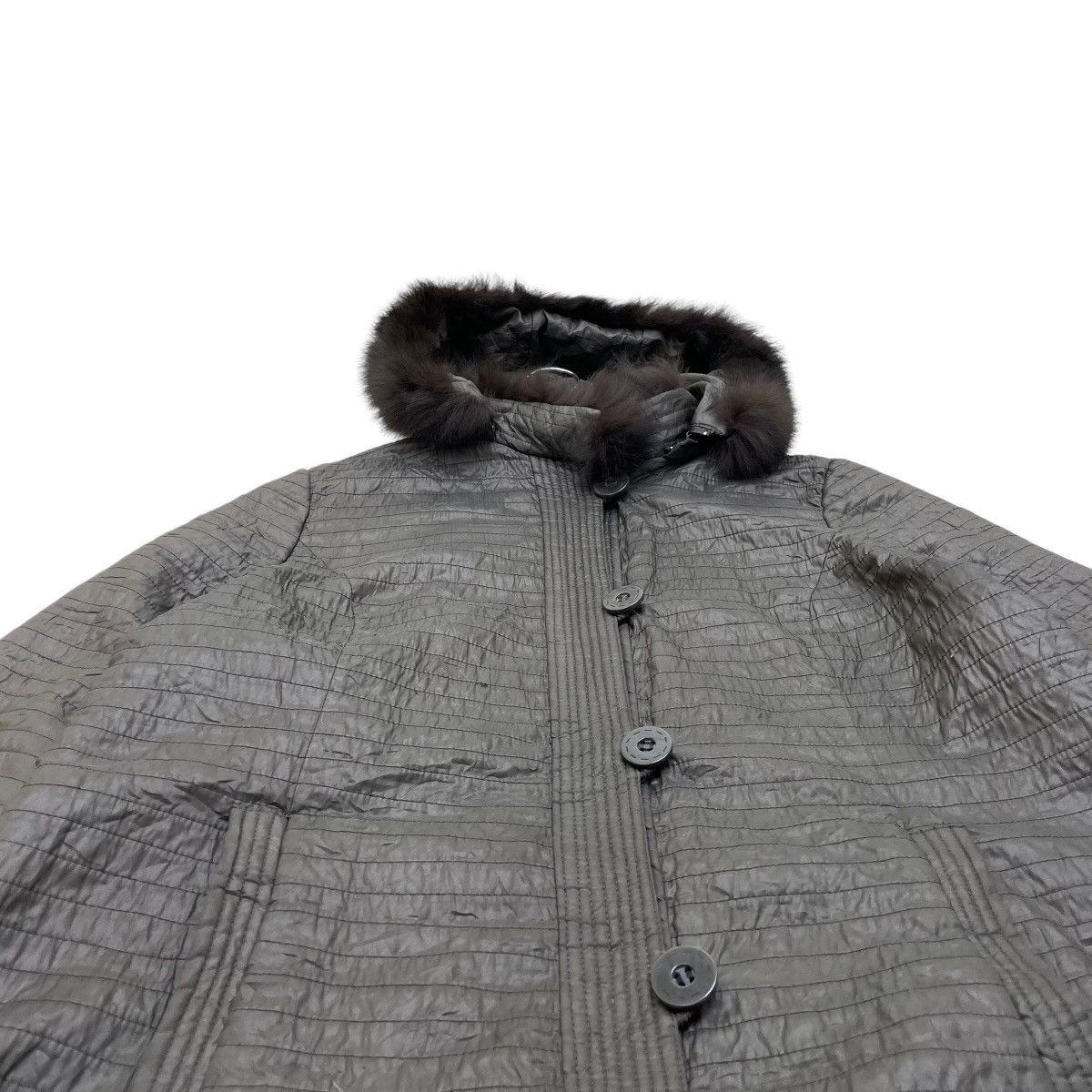 Sagafurs Japanese Brand Fox Fur Lining Quilted Jacket Size M / US 6-8 / IT 42-44 - 5 Thumbnail