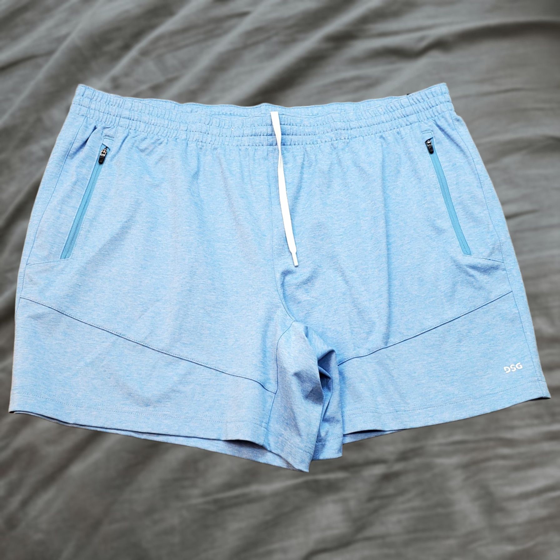 Vintage DSG Mens XXL Blue Athletic Shorts Moisture Wicking Stretch Drawstring Pockets Size US 39 - 1 Thumbnail