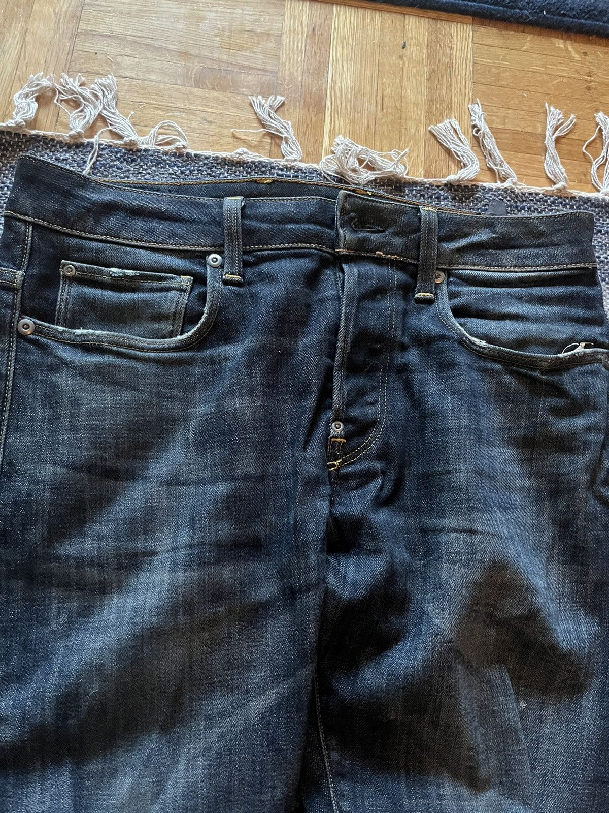 G-Star G-Star Dark Denim Straight Legged Jeans Size US 32 / EU 48 - 2 Thumbnail