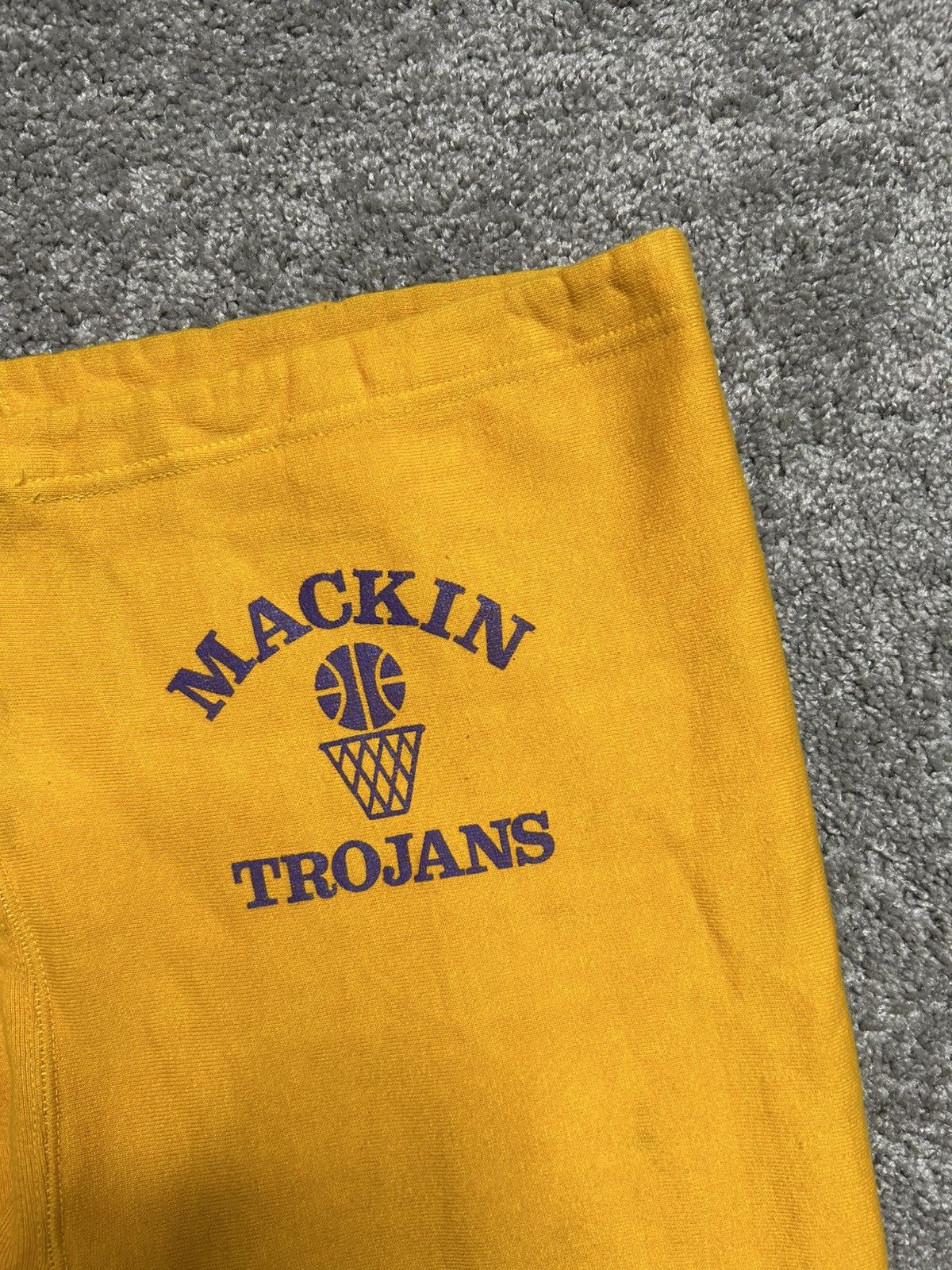 Champion Vintage 80s Champion Sweatpants Mackin Trojans Basketball Size US 38 / EU 54 - 4 Thumbnail