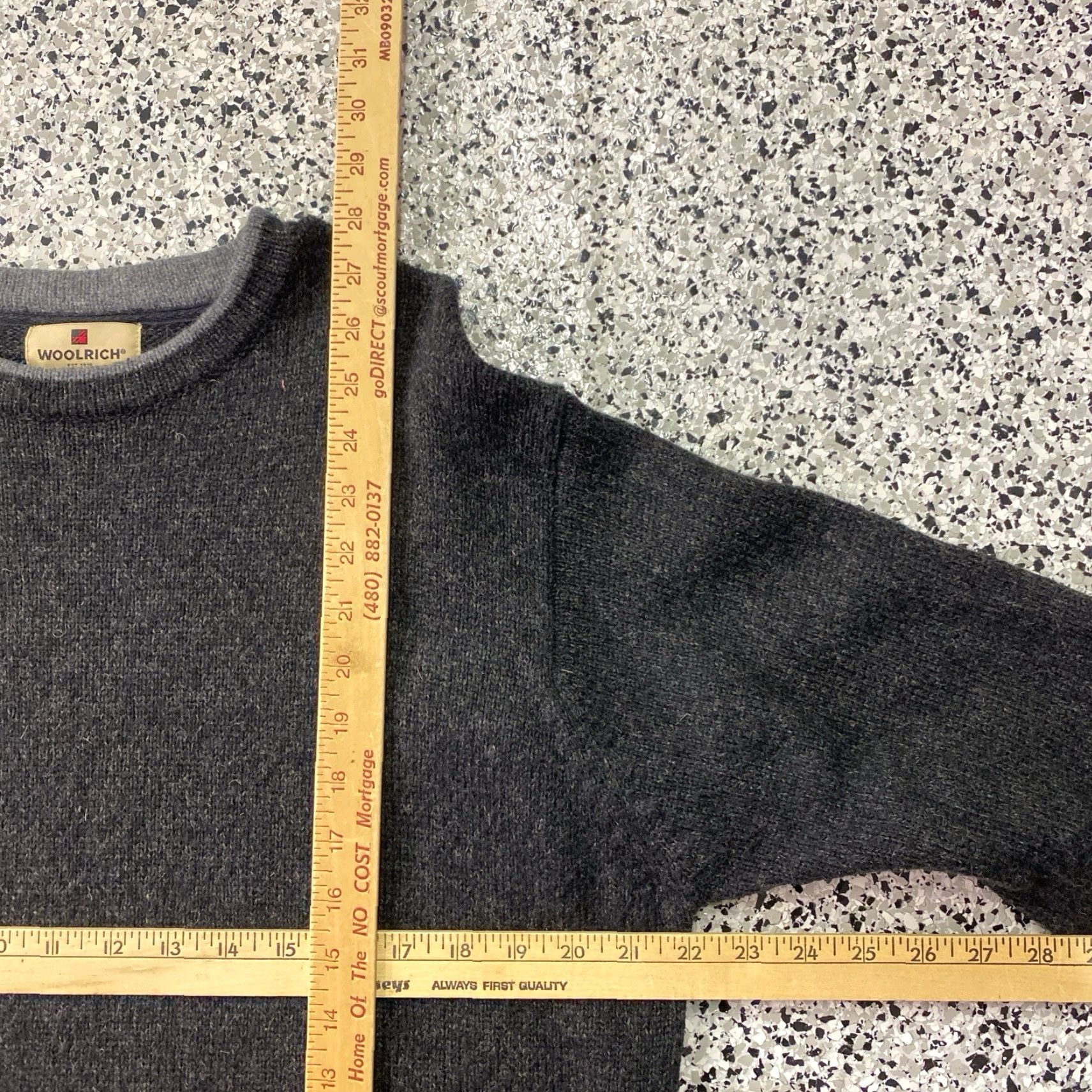 Vintage VINTAGE Woolrich Wool Blend Crewneck Pullover Sweater Mens L Grey Knit Size US L / EU 52-54 / 3 - 3 Thumbnail