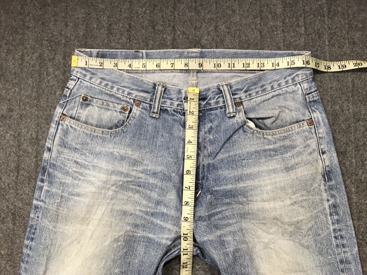 Blue Blue Japan Blue Blue Japanese Brand Beauty Faded Denim Straight Cut Size US 33 - 14 Thumbnail