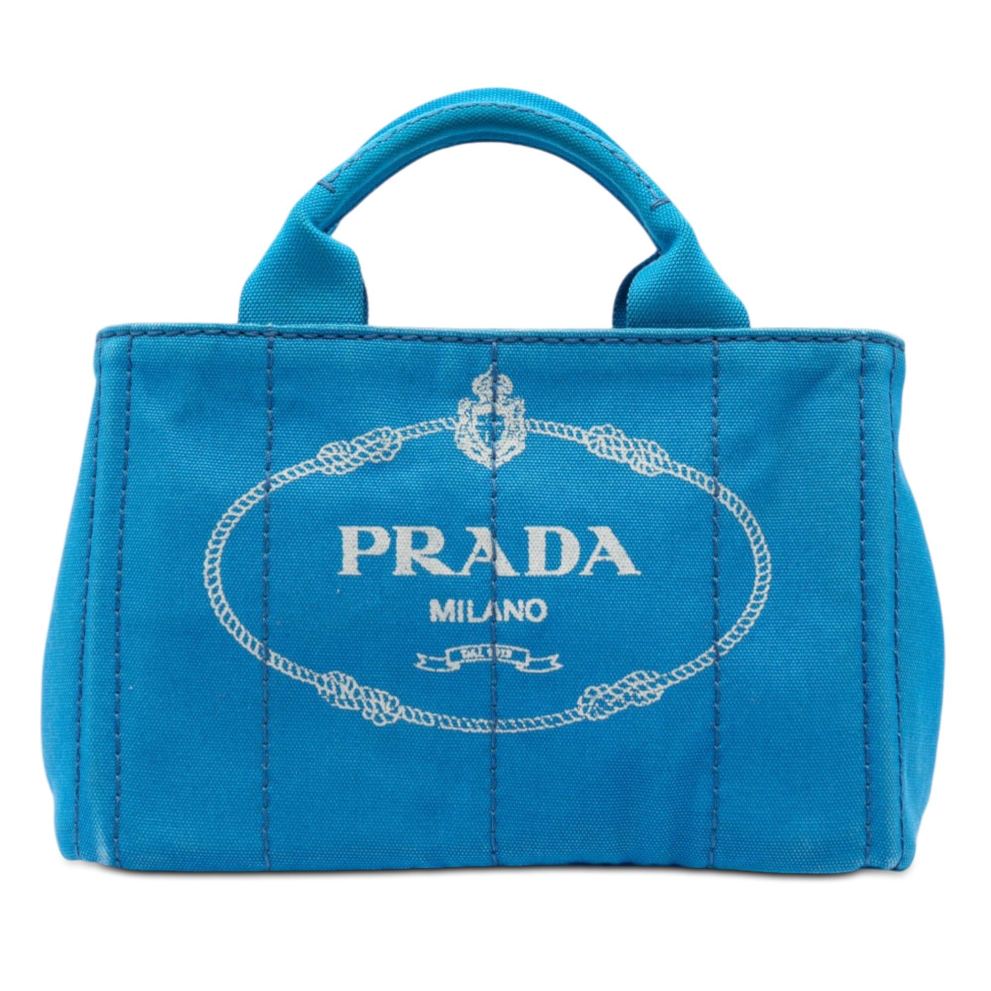 Prada Small Canvas Canapa Logo Satchel Size ONE SIZE - 1 Thumbnail