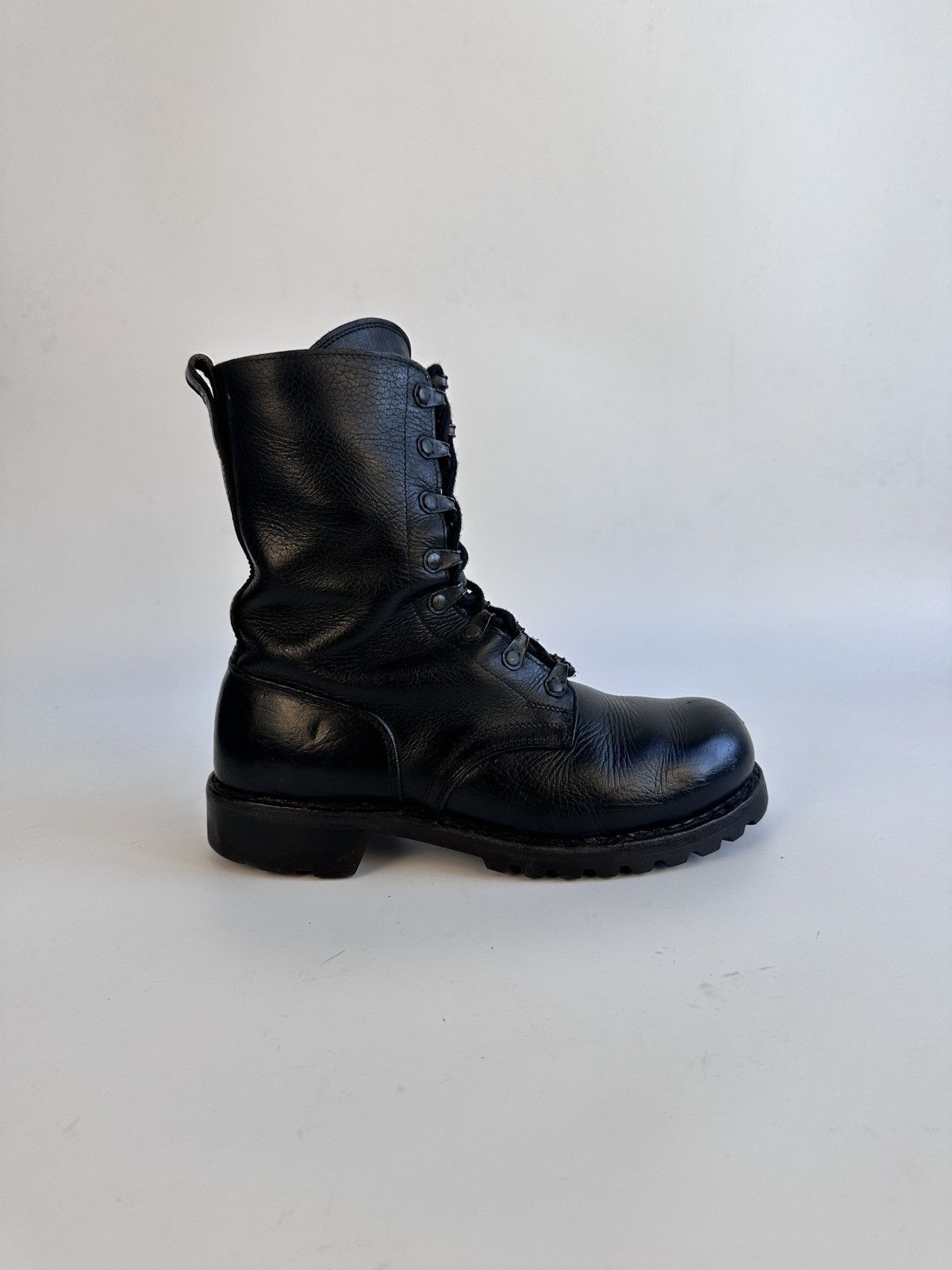 Other German Army BW Combat Boots 2007 Metzeler Sole Black Leather Size US 7.5 / IT 37.5 - 10 Thumbnail