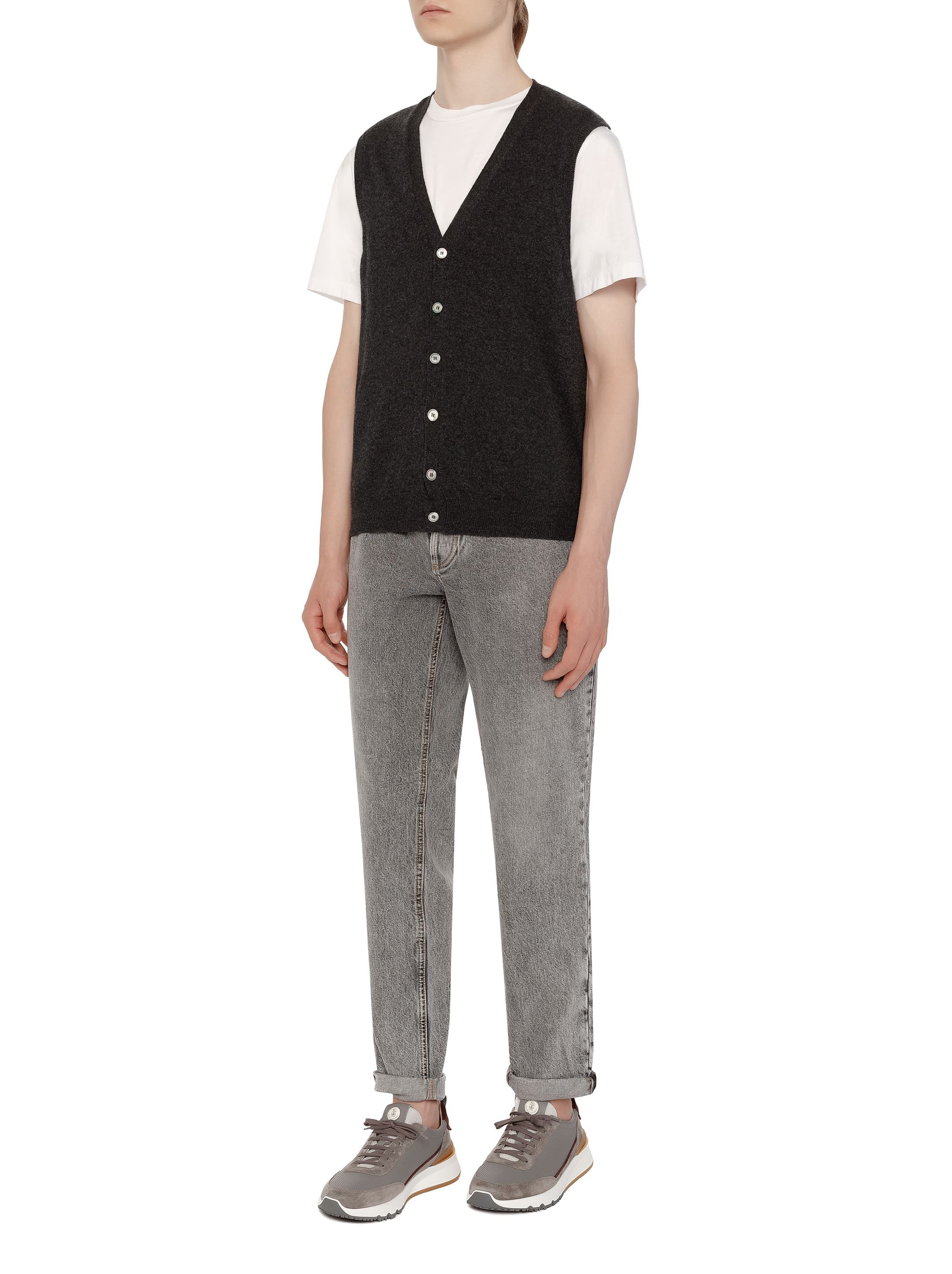 Men's cashmere vest Fedeli