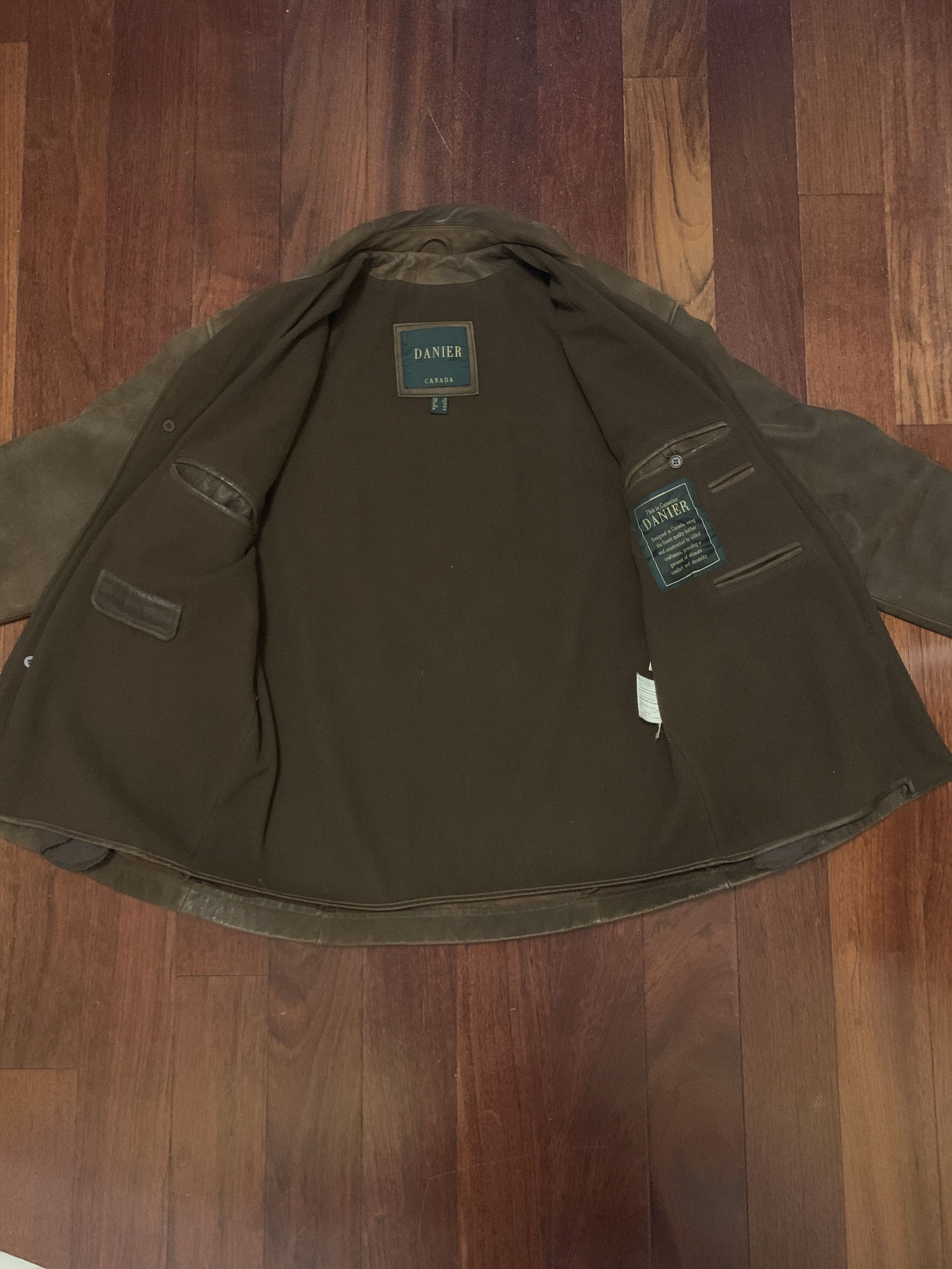 Danier Vintage Danier Genuine Leather Jacket (Brown, S) Size US S / EU 44-46 / 1 - 2 Thumbnail