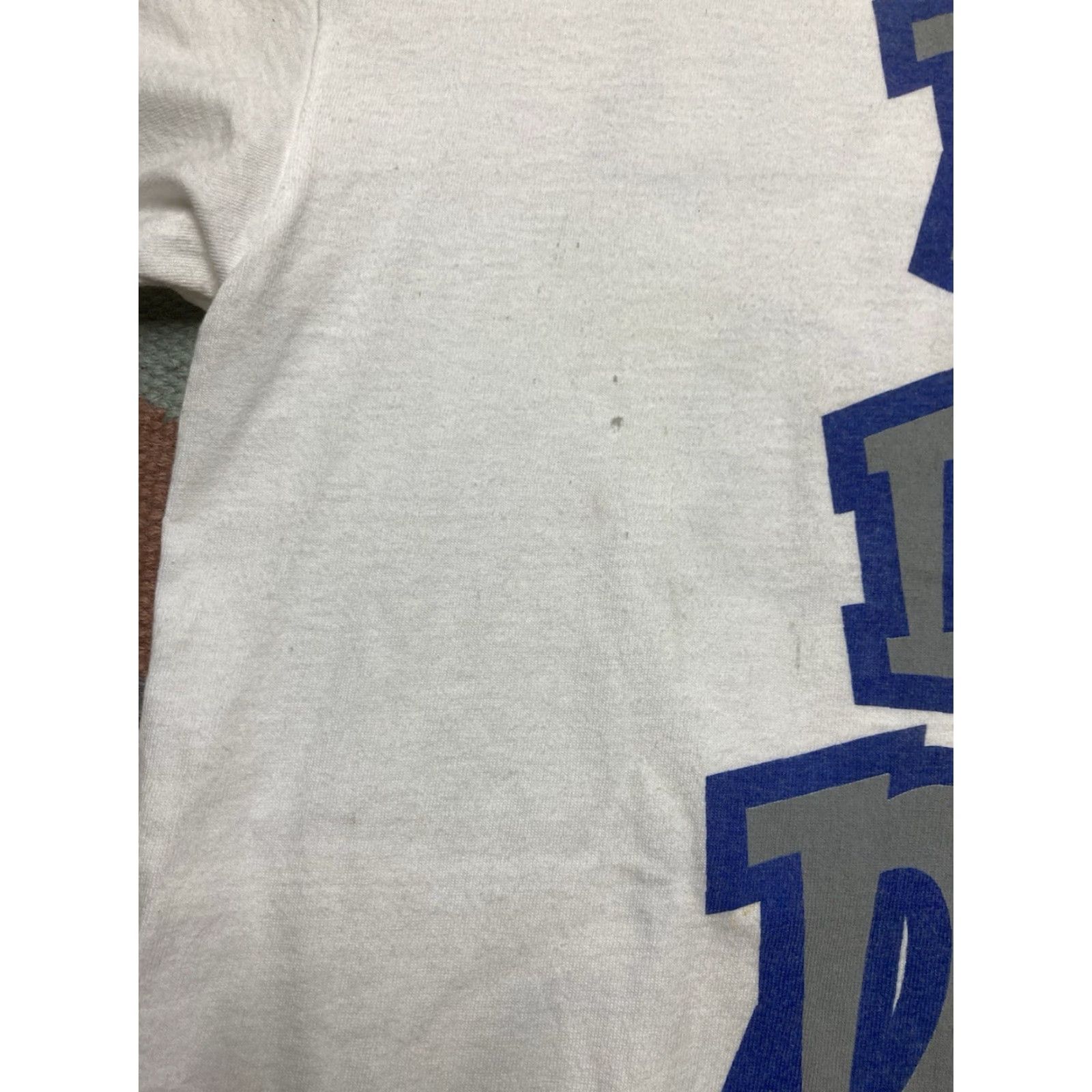 Vintage VINTAGE 90s Eastbay T-Shirt Men Adult Large White Baseball Distressed Glove Make a Little Size US L / EU 52-54 / 3 - 5 Thumbnail