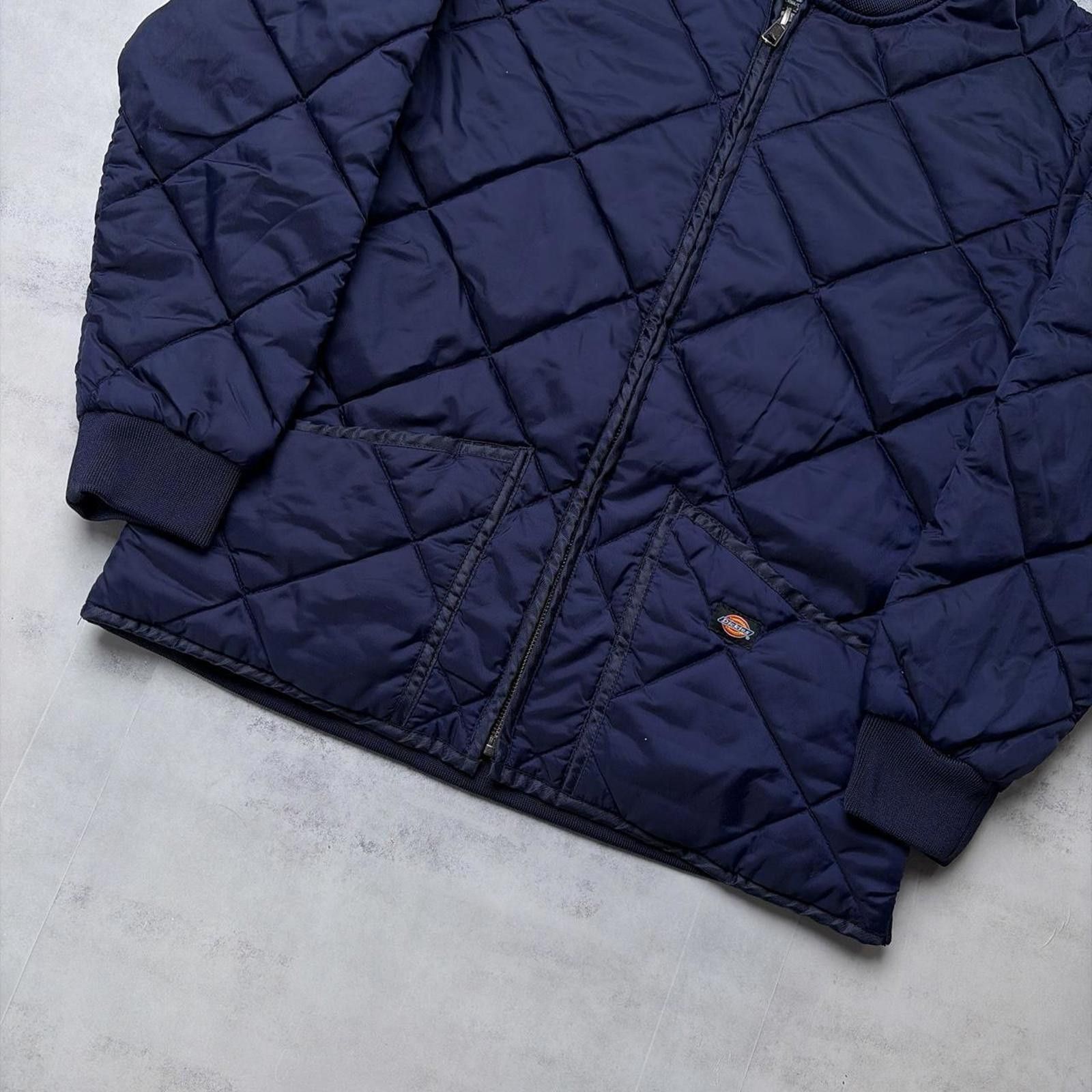 Dickies Y2K Navy Dickies Workwear Quilted Puffer Bomber Jacket Size M / US 6-8 / IT 42-44 - 4 Thumbnail