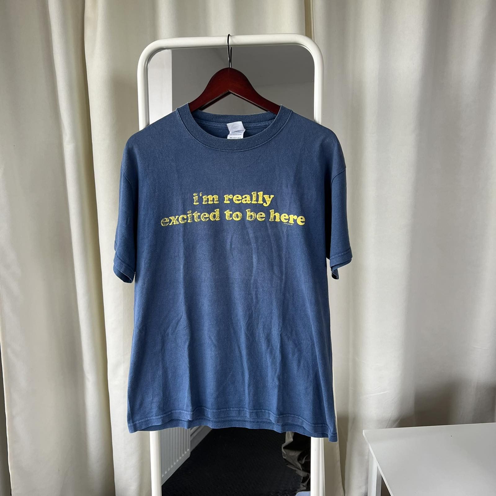 Vintage Vintage Y2K I’m Really Exited To Be Here Tshirt Sz M Size US M / EU 48-50 / 2 - 1 Thumbnail