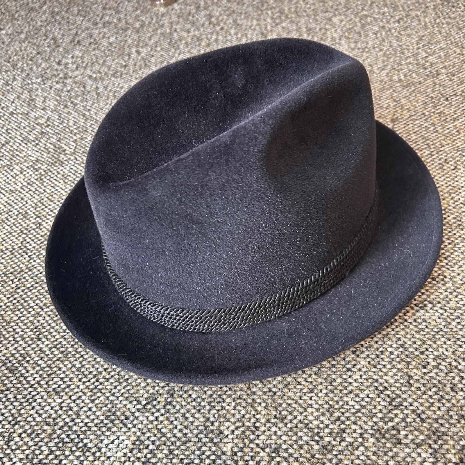 Other Fléchet Chapeau Black Velour Imported Furs Fedora Size 8 XL Size ONE SIZE - 2 Thumbnail