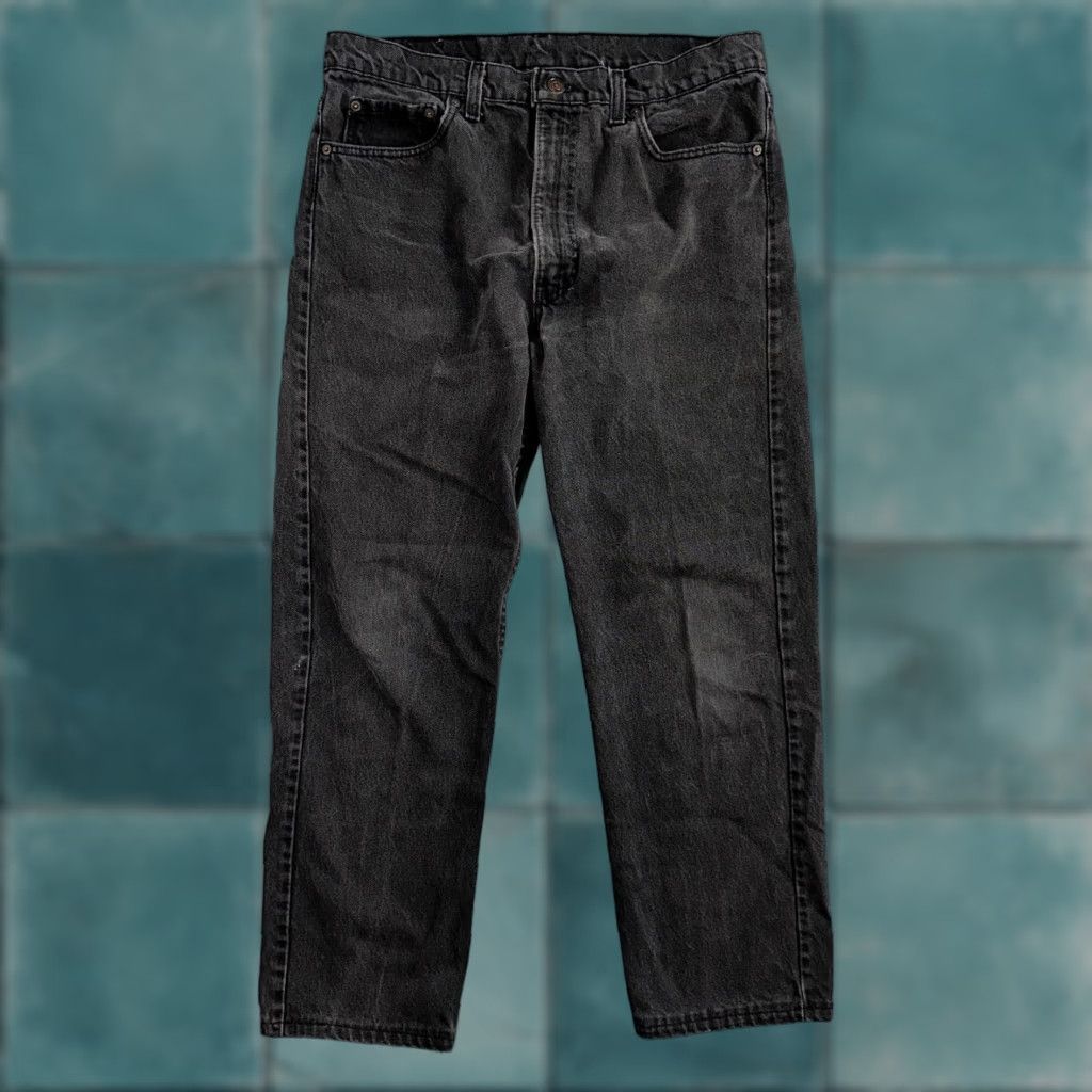 Levi's VINTAGE Levi's 505 Jeans Men 36x32 Black Light Wash 90s Classic Denim Straight Fit Size US 36 / EU 52 - 1 Thumbnail