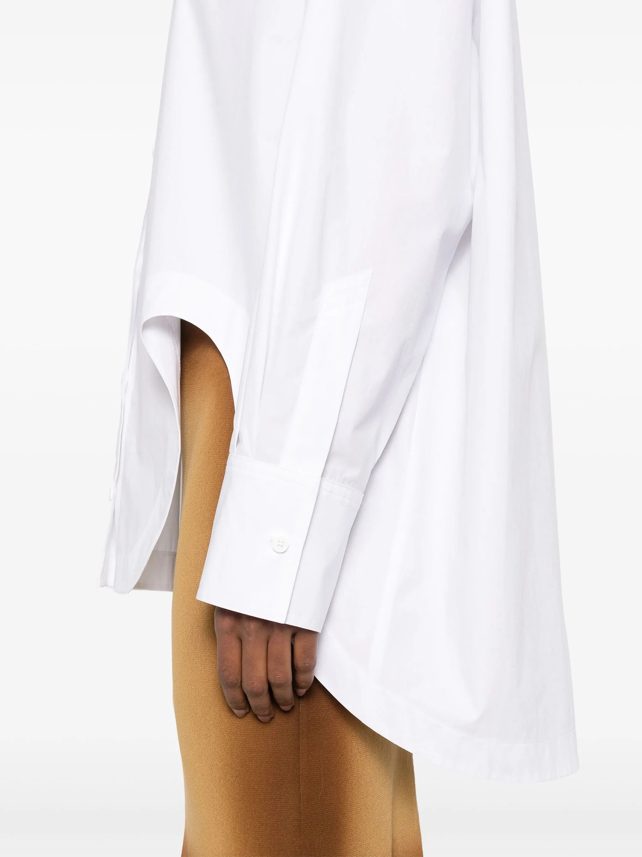 The Attico o1s22i1n0325 Cotton Shirt in White Size S / US 4 / IT 40 - 5 Thumbnail