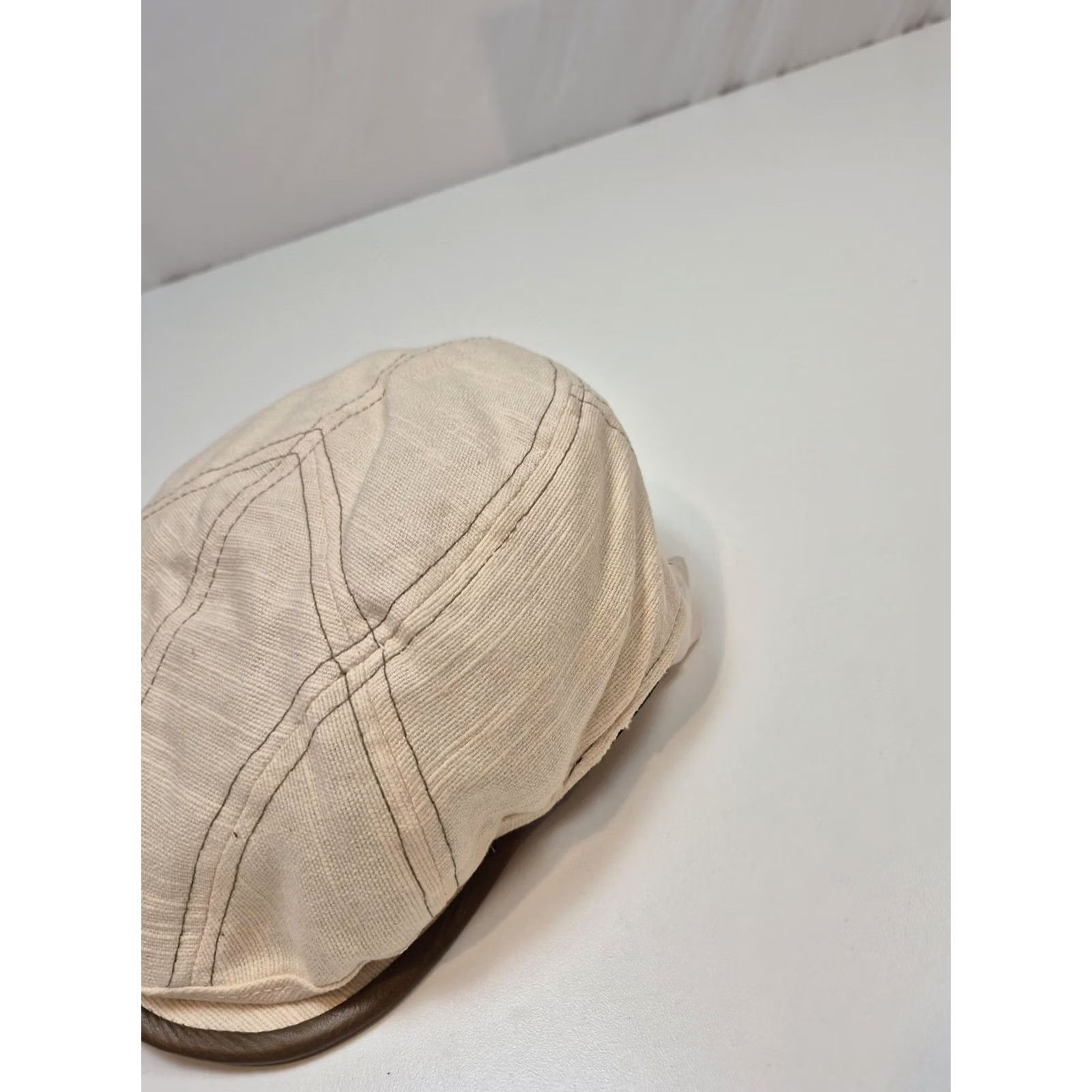 Stetson Stetson Flat Cap L Beige Linen Cotton Lined Mens Summer STC32-NAT3 Size ONE SIZE - 2 Thumbnail