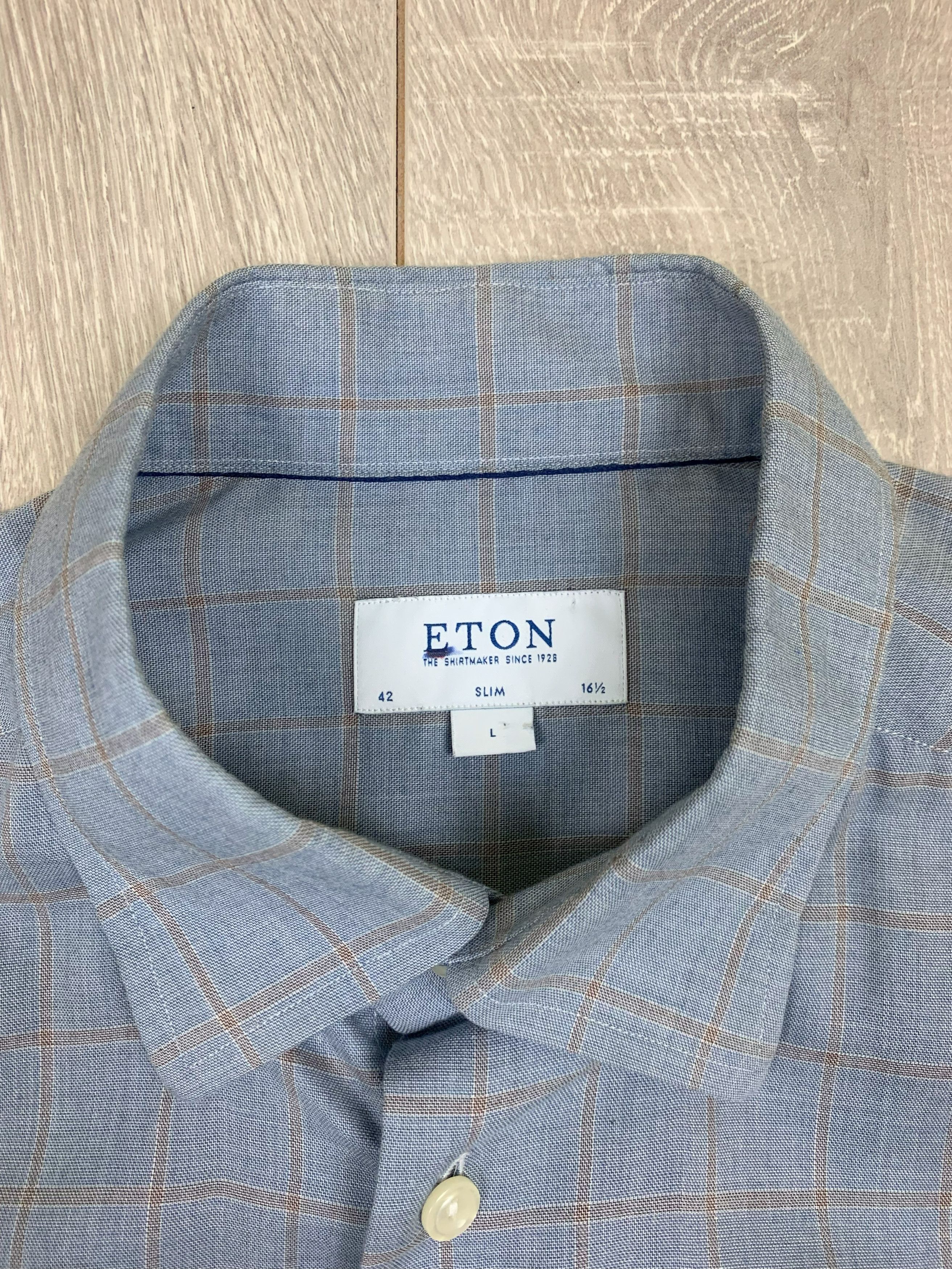 Eton Eton Checkered Shirt Slim Fit Size L Size US L / EU 52-54 / 3 - 6 Thumbnail