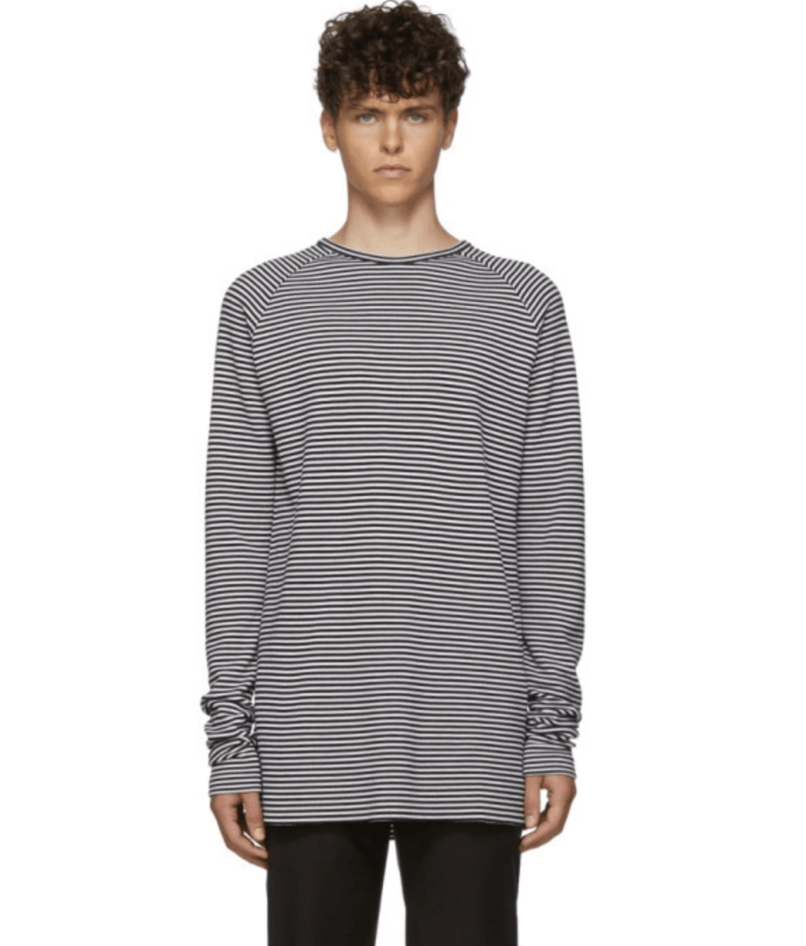 Haider Ackermann Striped Slim-fit Sweater Size US L / EU 52-54 / 3 - 2 Thumbnail