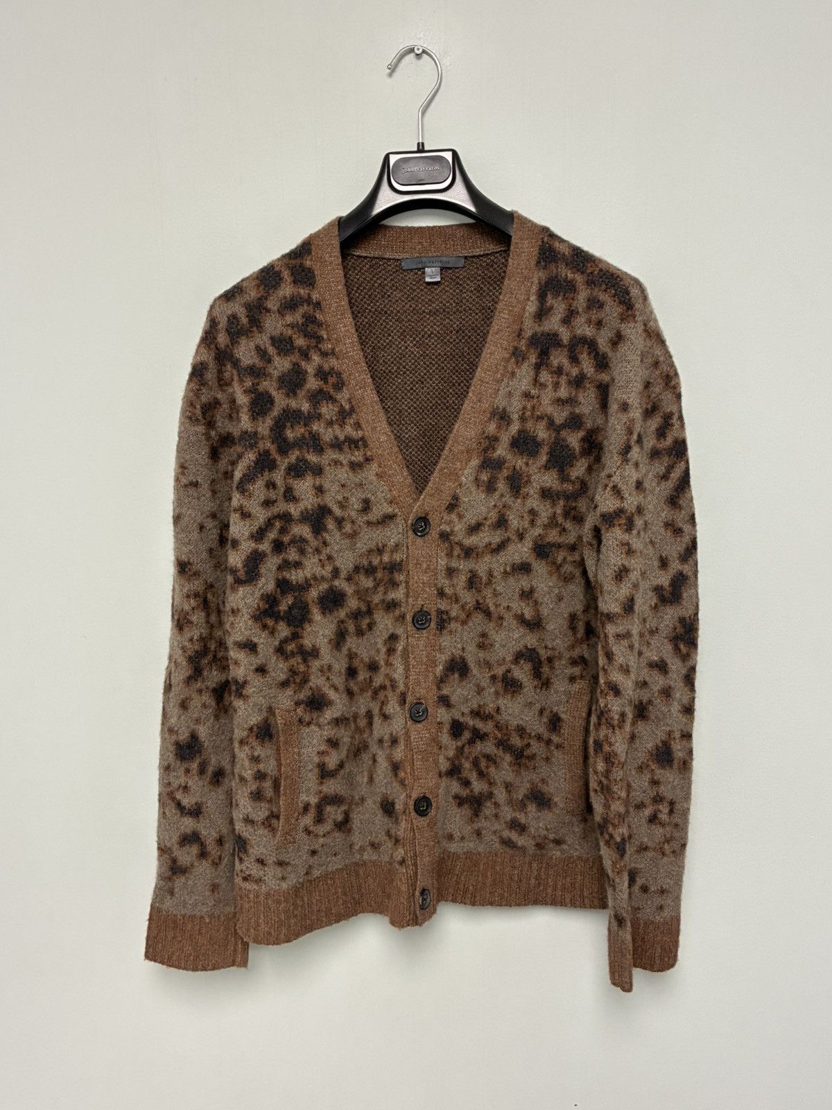 John Varvatos Jacquard leopard cardigan. Large Size US L / EU 52-54 / 3 - 9 Thumbnail