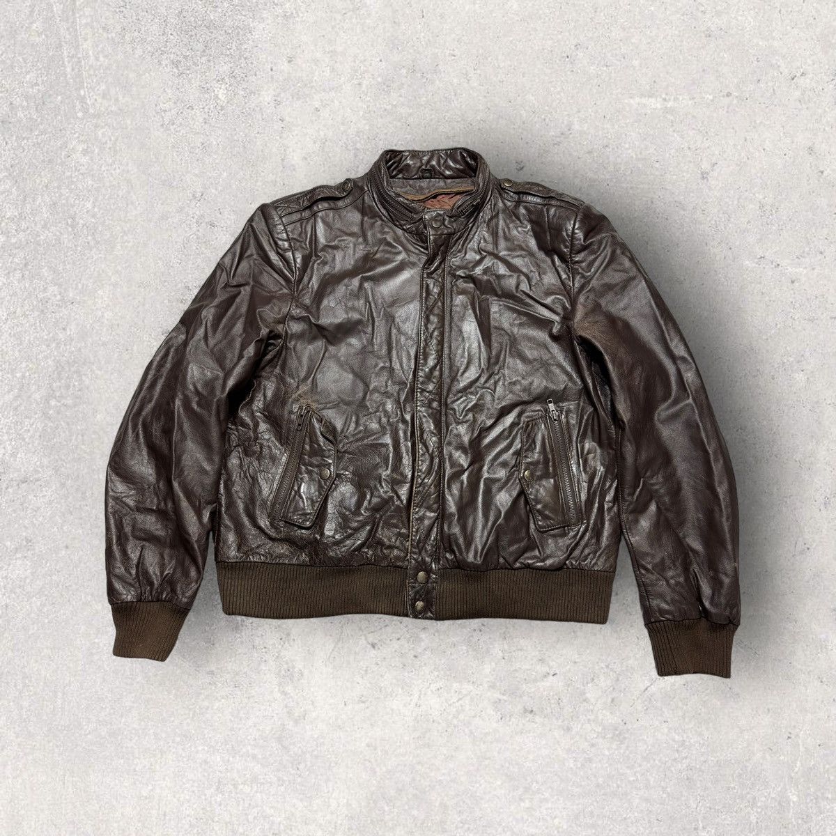 Vintage Vintage leather jacket Size US S / EU 44-46 / 1 - 1 Thumbnail